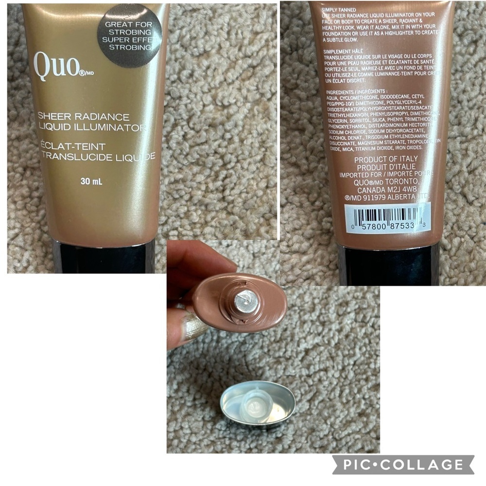 Quo makeup assorted bundle eyeshadow blush highlighter liquid illuminating drops - Picture 8 of 10